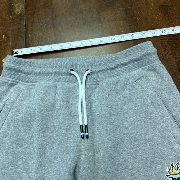 GOAT USA Sweatpants Mens Small Gray Jogger Pants Crown Goat Logo Fleece Sweats - Picture 8 of 9